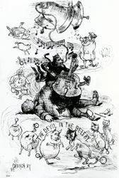 El diablo en el campanario, 1884